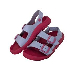 Birkenstock Kids Sandals in Pink and White